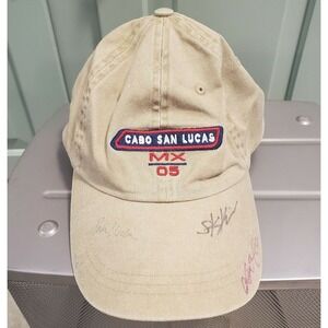 Cabo San Lucas MX 2005 Signed Hat Cap Adjustable Strap